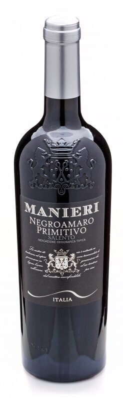 Вино Примитиво и Негроамаро, МАНИЕРИ, 0,75л